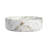 Ceramic Round Above Counter Bathroom Sink Art Basin, White Background With Golden Lines-1275681470