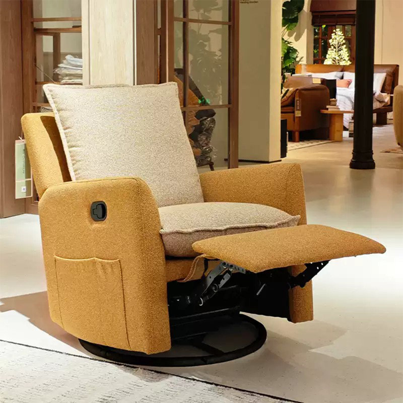 Fauteuil inclinable haut de gamme réglable, Jaune