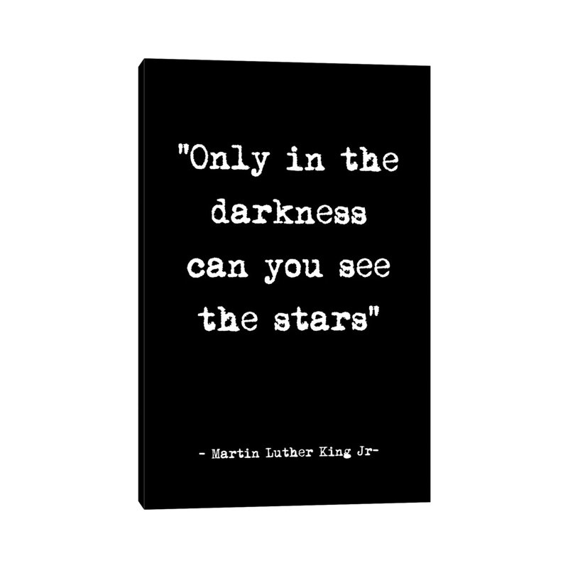 See the Stars Quote 1 Piece Wrapped Canvas Wall Art, 30.48cm H x 20.32cm W x 1.91cm D