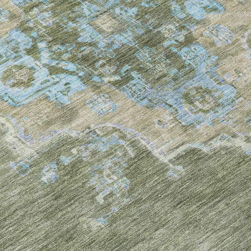 Tapis intérieur / extérieur lavable à la machine Bingel ACN2321 Global, Rectangle 9 pi x 12 pi