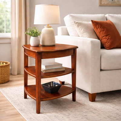Table de coin en bois massif Shield