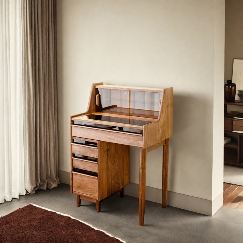 Simple Bedroom Solid Wood Dresser, Brown