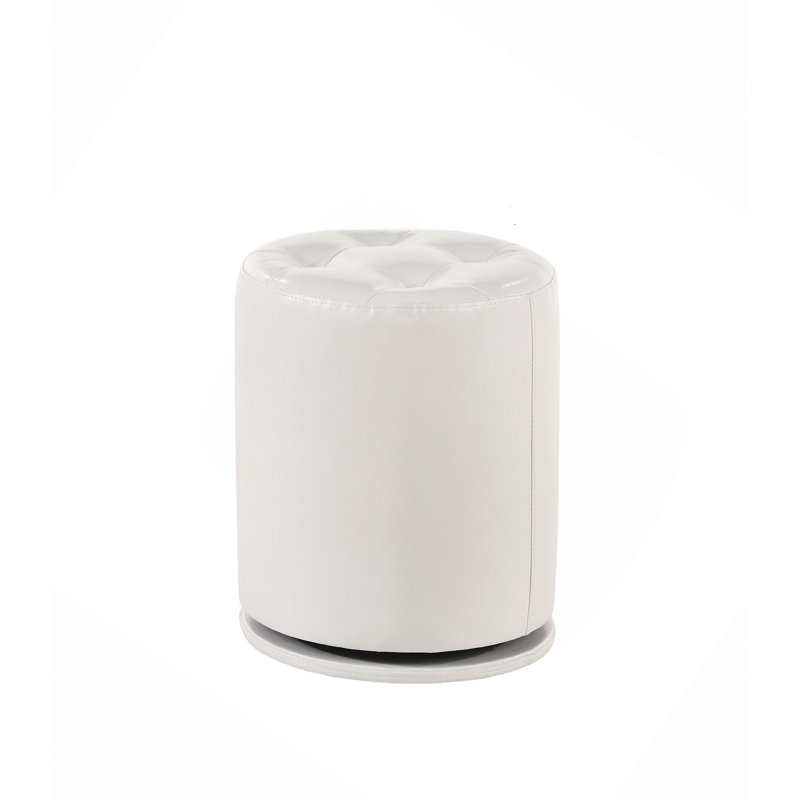 Tabouret de coiffeuse pivotant 1 pièce, Blanc