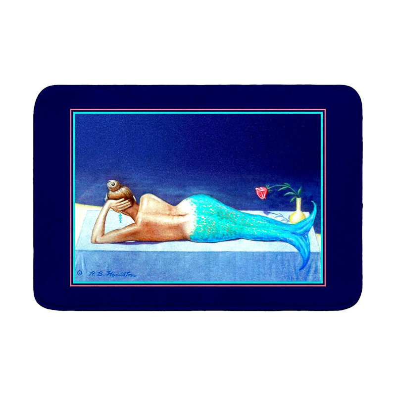 Tapis de bain Mermaid on Rock, L 36 po x l 24 po