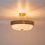 Plafonnier semi-encastré 3 lumières Mid-Century