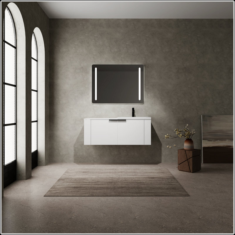 Ensemble de meuble-lavabo pour salle de bain 48 po pour grand espace, ensemble d'armoires de salle de bain moderne, ensemble d'armoires de salle de bain