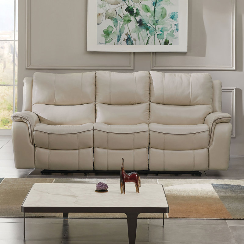 Canapé inclinable rembourré 88 "Virtyt, Polyester beige