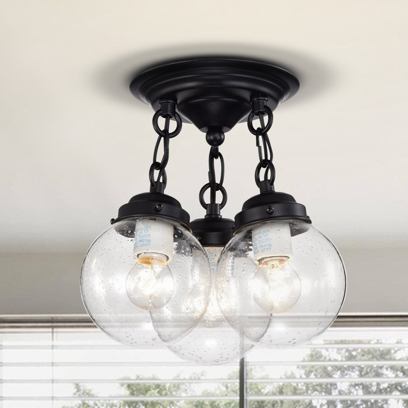 Plafonnier semi-encastré 3 lumières 9,5 po Margrett