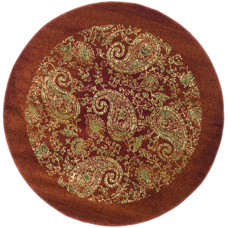 Klose Performance Paisley Rug, Round 8'