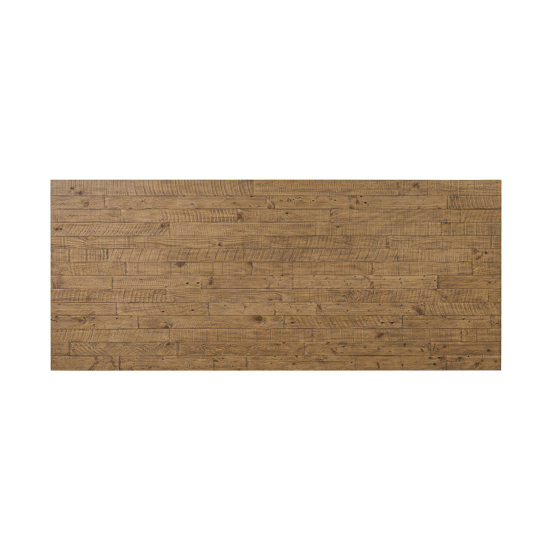 Matthes Solid Wood Dining Table, Aged Black Pine