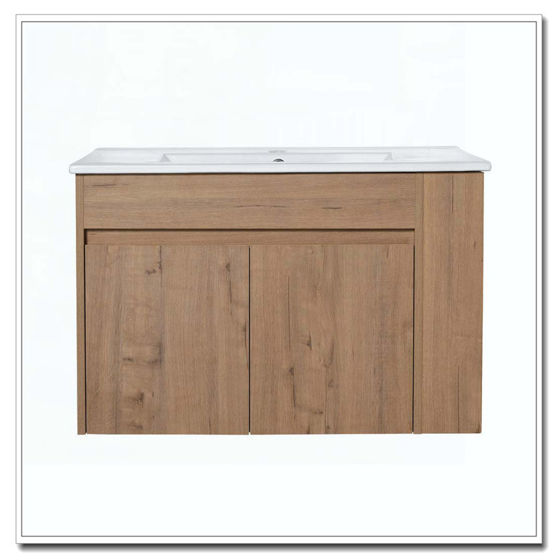 Meuble-lavabo de salle de bain avec tablette ouverte sans meuble-lavabo
