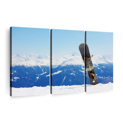 Impression sur toile Mountain Snow Board