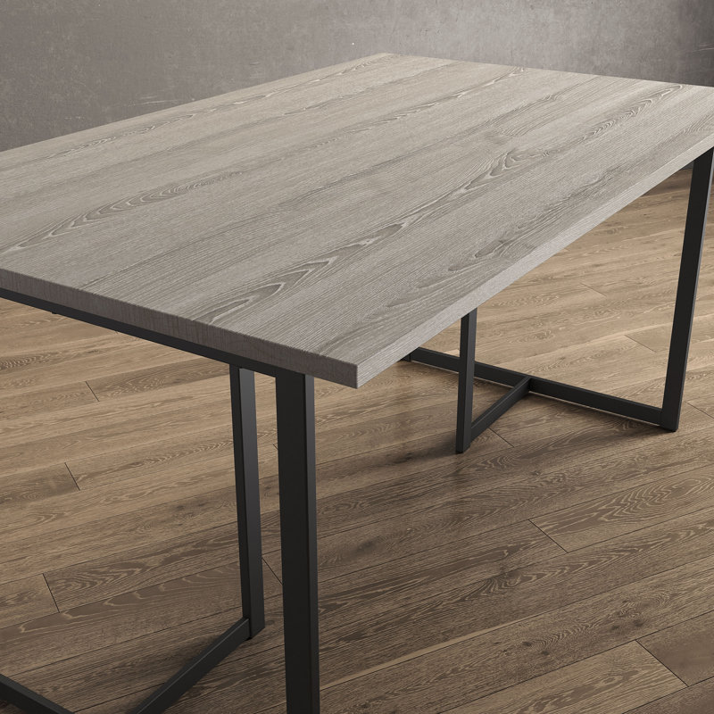 Table de salle à manger rectangulaire L 54 po ou L 60 po, Gris/beige, L 36 po x L 60 po