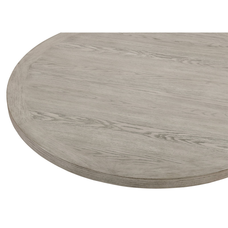 Table de salle à manger ronde 1pc, Brun / gris anthracite