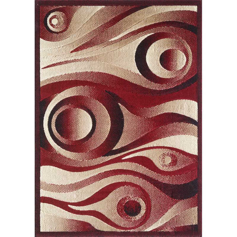 Abstract Indoor Rug, Rectangle 2' x 3'