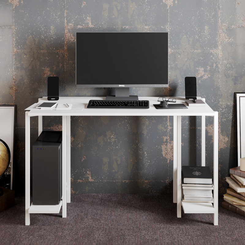Hawkesbury 120cm W Rectangular Computer Desk, White