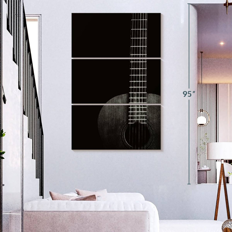 Abarca, vieille guitare acoustique, H 65 po x l 42 po