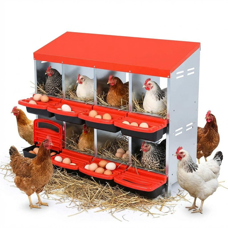 Nesting Boxes, Red, 79cm H x 107cm W x 52cm D