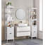 Solid Wood Freestanding Linen Cabinet