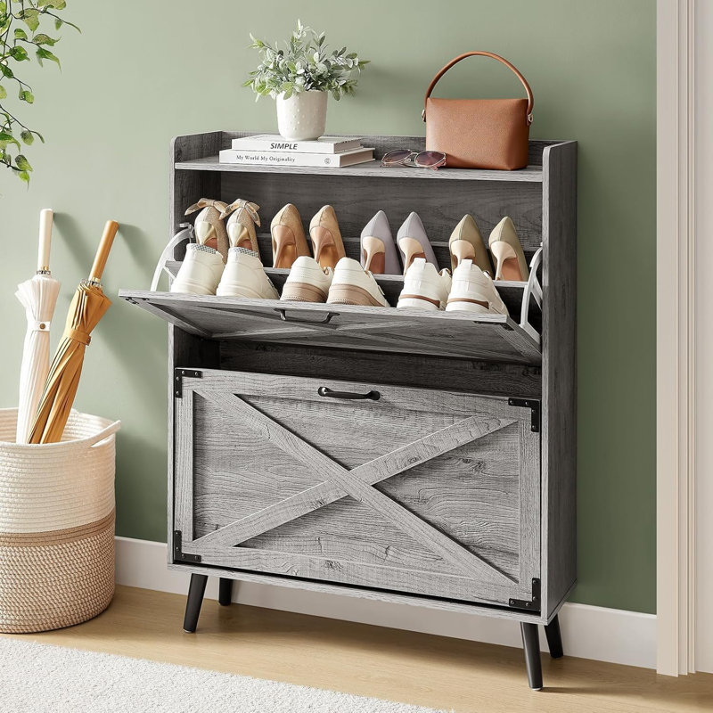 Armoire à chaussures, Gris
