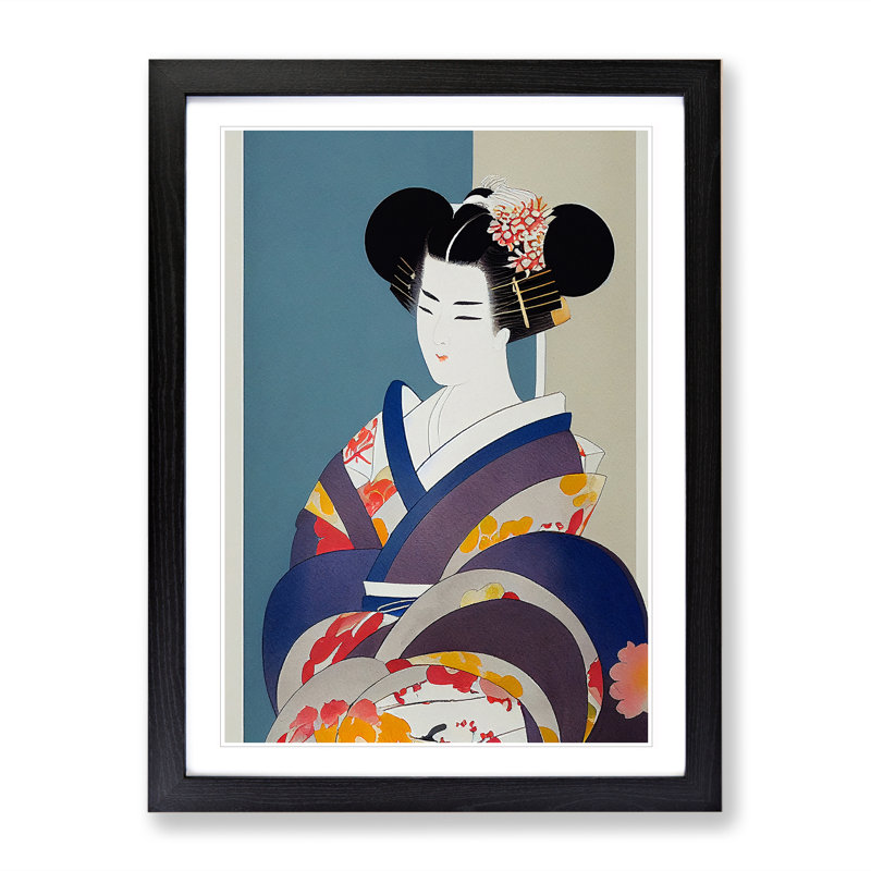 Traditional XV1022-4718X No.2 - Wall Art, Black Framed, 36cm H x 27cm W, White