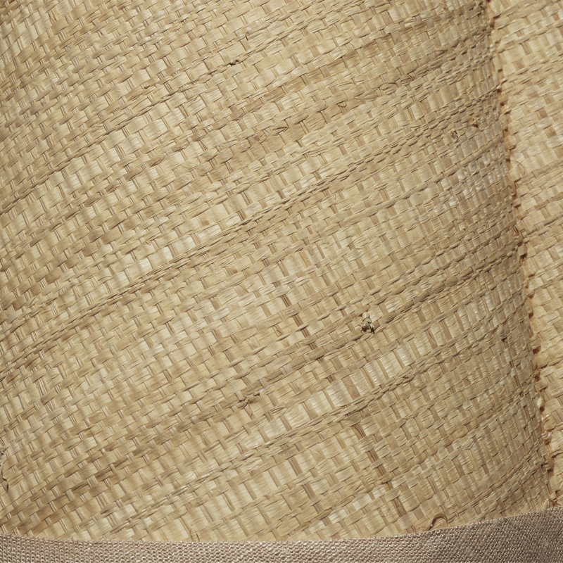 Scalloped Raffia Lamp Shade, Large, 9" H x 12" W x 12" D
