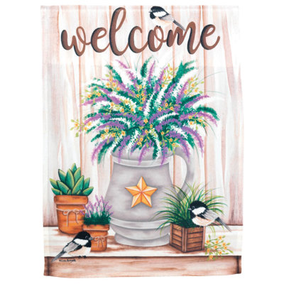 Amberlee Double Sided 18'' H x 13'' W Polyester Garden Flag