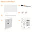 Wall Mounted Magnetic Glass Board-50010526-50010528