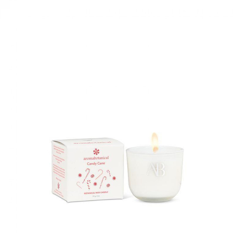 6 Oz Peppermint Candy Cane Candle, 2 oz