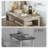 24.6"H Farmhouse End Table with 2 Drawers, Narrow Sofa Side Table with Storage and Open Shelf, Wooden Nightstand-114237886-138591531