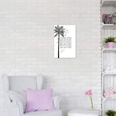 «Tall as a Tree» par Mercedes Lopez Charro - reproduction d'art textuel