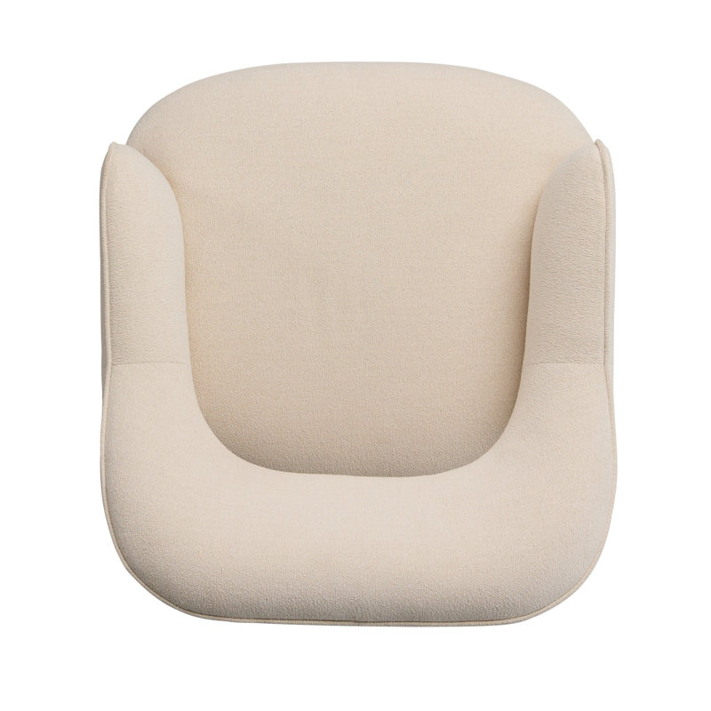 BLYTHE Swivel Armchair, Crypton Wayfarer Snow Polyester