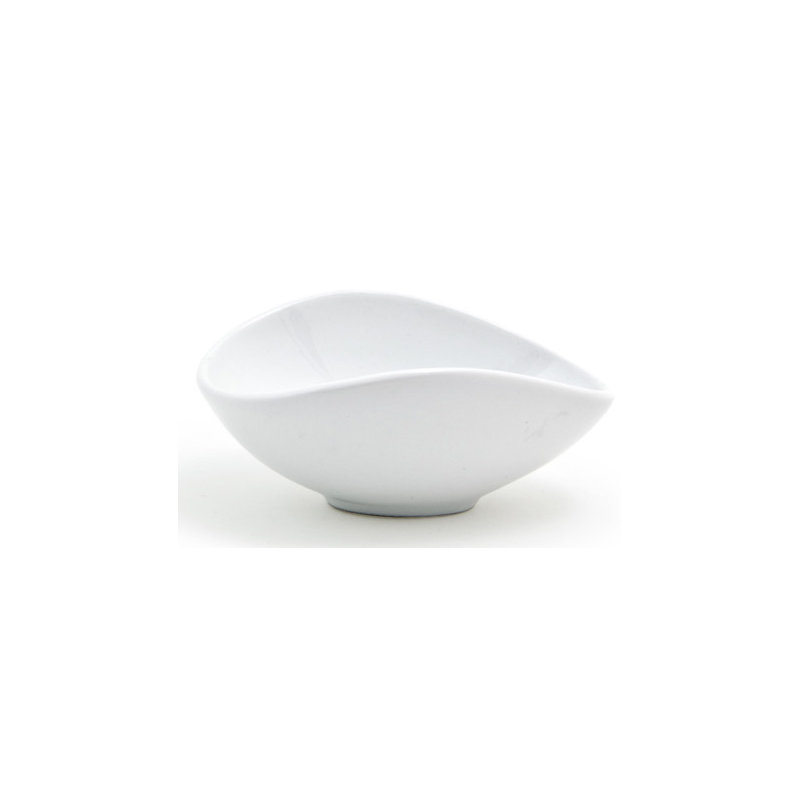 Ramequin fantaisie en céramique à l’avant de la maison 2 oz. Ellipse