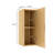 BOI 12" Wall-Mounted Floating Striped Bathroom Vanity Side Cabinet With A Door And A Shelf, (Suitable For BRON Bathroom Vanity), Corolla Oak Woodgrain Color