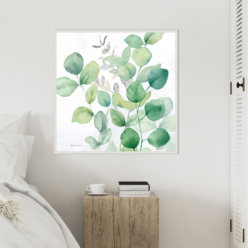 «Eucalyptus Leaves I» par Cynthia Coulter, reproduction d'art sur toile encadrée, H 30 po x l 30 po