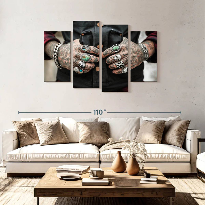 Tattoos, 48" H x 75" W