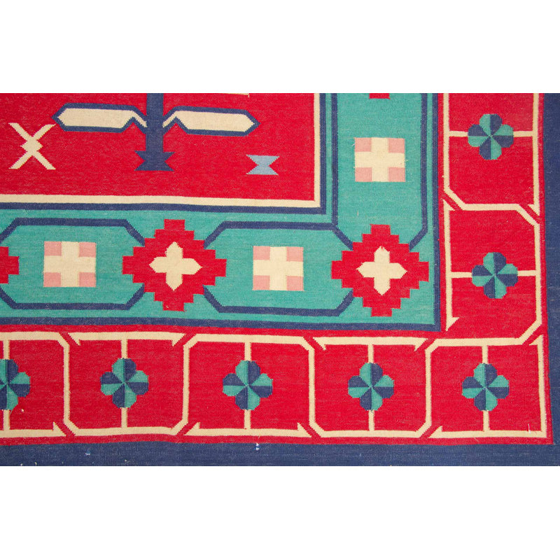 Geometric Wool Hand Woven 270cm X 360cm Area Rug