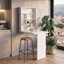 Table murale pliante avec 7 tablettes de rangement Dalton-1578175366