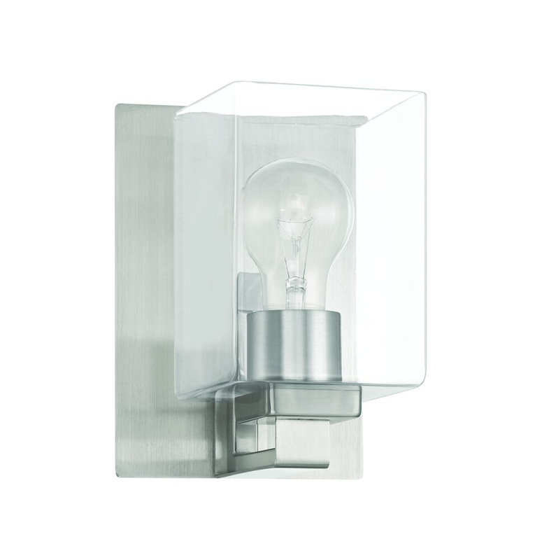 Ibro Armed Sconce, Brushed Nickel