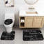 Ensemble de rideau de douche 4Pcs Family