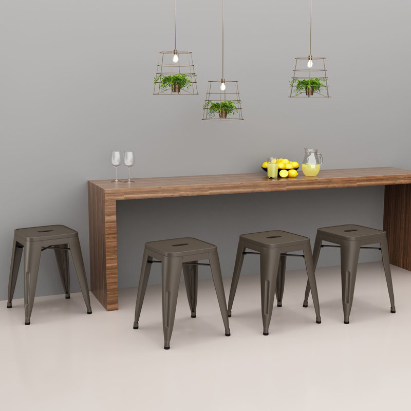 Tabouret de 18 po Apolito, Rouillé