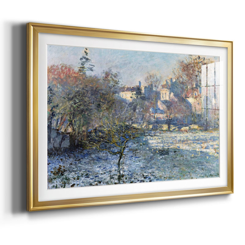 Frost, 1875, reproduction d'art encadrée, H 19 po x l 27 po x P 1,5 po, Or