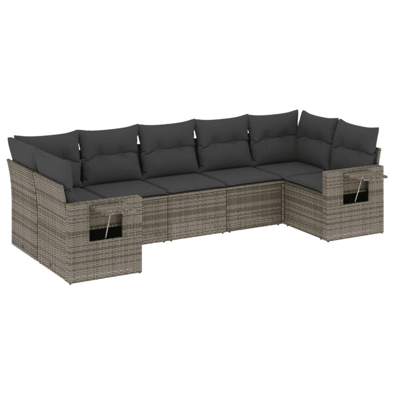 Vidaxl Garden Sofa Set Grey
