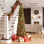 Arbre de Noël artificiel 6 pi avec lumières DEL blanc chaud-275223464