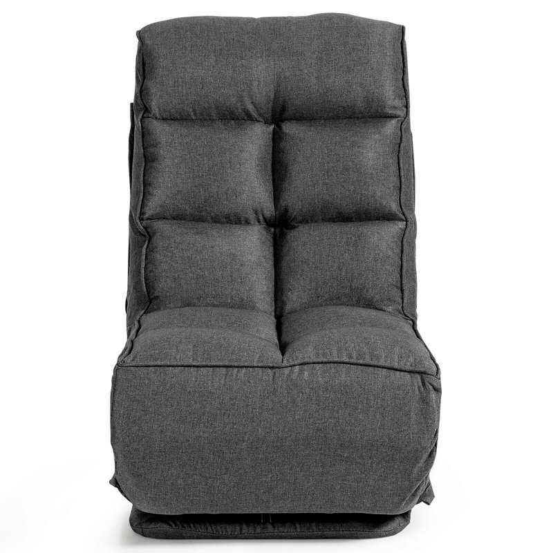 Fauteuil de jeu inclinable et réglable Trule, Gris