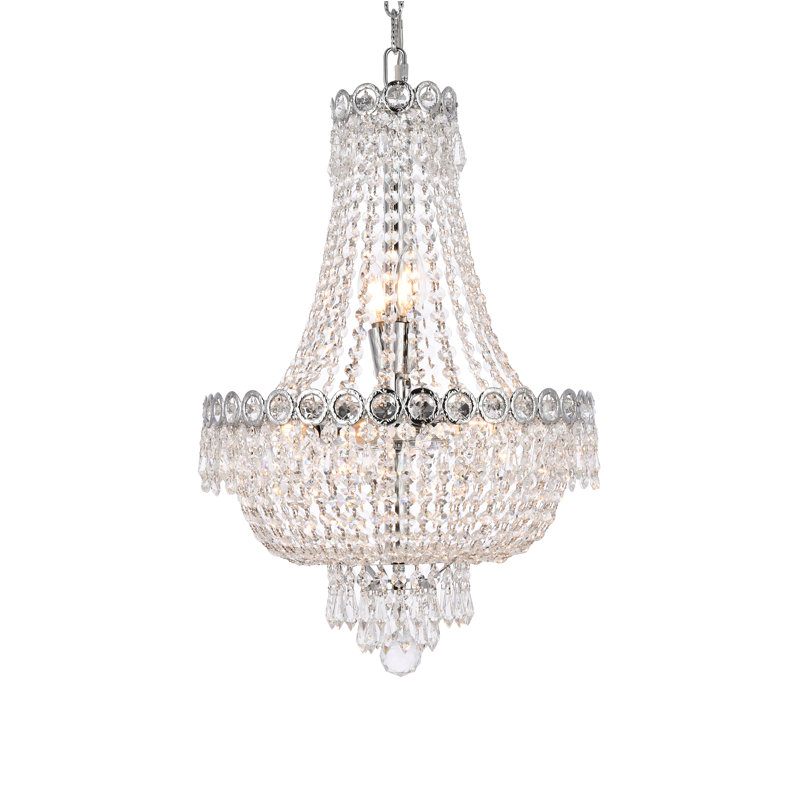 Stoltz 8 - Light Dimmable Empire Chandelier, Chrome