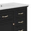 Ensemble de meuble-lavabo 36 po avec lavabo en céramique, tiroirs basculants, armoire de rangement avec tablette de porte-1182693466