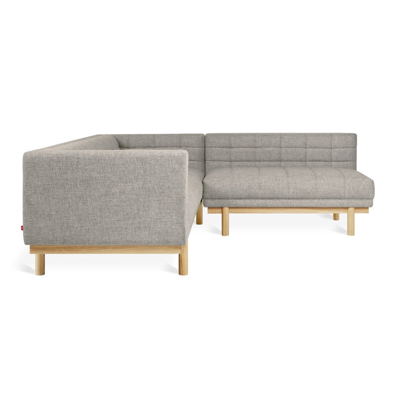 Mulholland Bi-Sectional, Parliament Stone Performance Twill