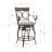 Lowry Swivel Upholstered Counter Stool with Metal Frame-69851426-67492045