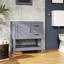 Meuble-lavabo 30 po - Gris, rayé, incassable, résistant à l'huile, résistant aux taches et aux charnières
